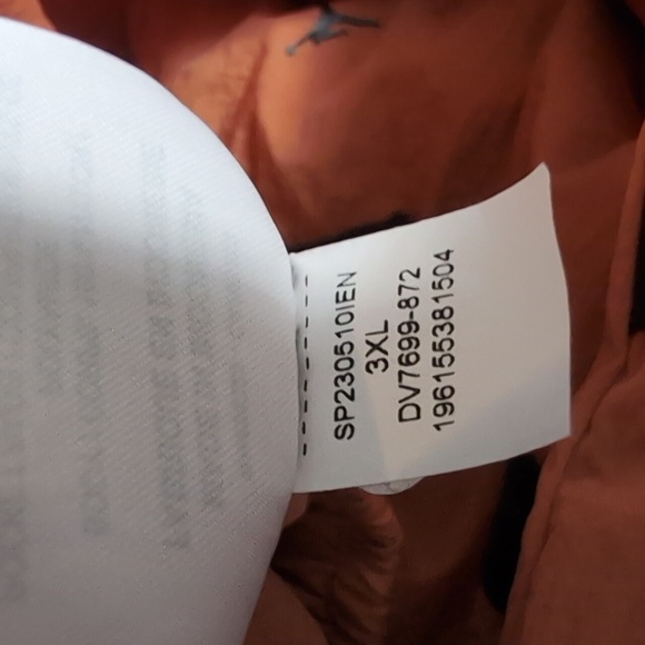 Nike Air Jordan 23 Engineered Woven Pants Rust Oxide Size 3XL Warm Up Nylon - Picture 15 of 15